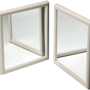 Front Surface Mirror Set Limestone, 12" x 12"