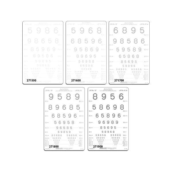 Good-Lite LEA NUMBERS® Low Contrast Charts for ESV1200 and ESV1500 Illuminated Cabinets