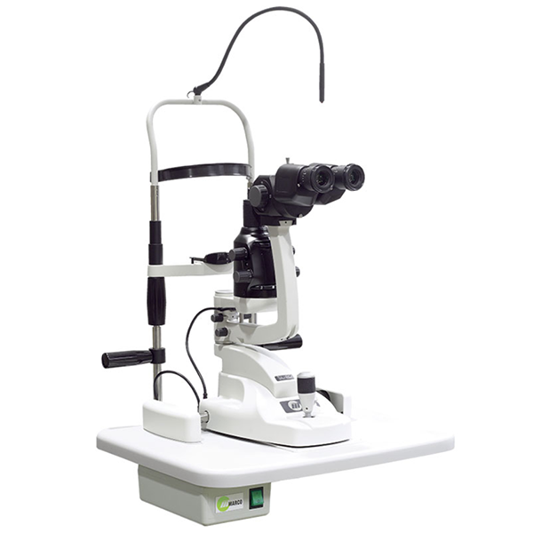 Clearance Marco SL-B2 Slit Lamp, Compact Style, 3 Mag, w/Galilean Optics, Requires 1784 Tonometer Mount (Pre-Owned)