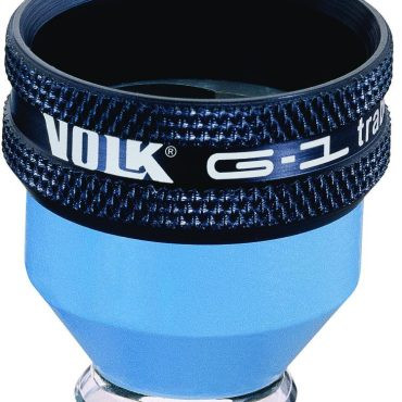 Clearance Volk VG1 One-Mirror Glass Trabeculum Laser Lens, Glass Flange, with Black Ring