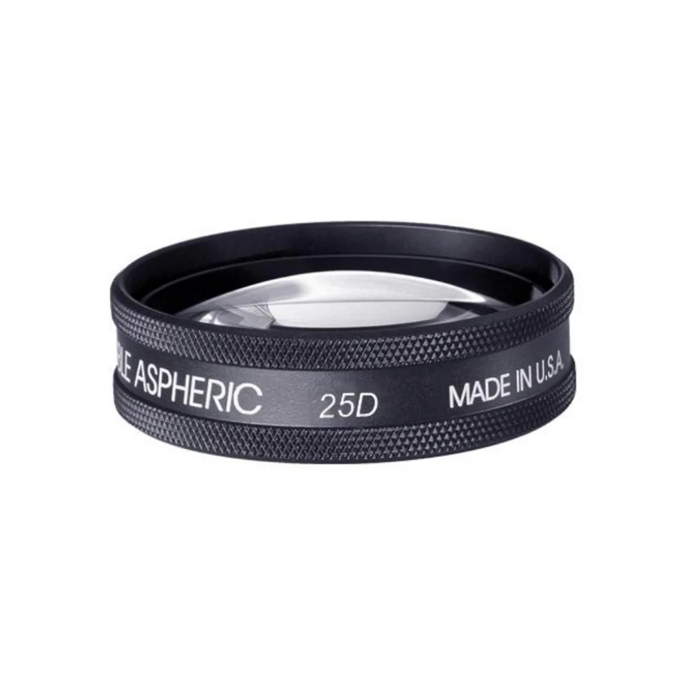 Clearance Volk 25D Large Aspheric Lens, Clear (45mm), with Black Ring