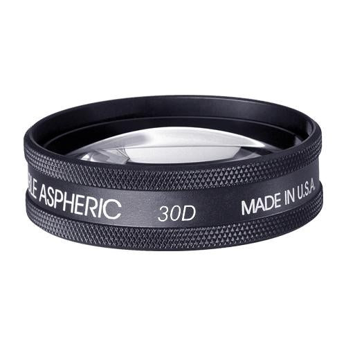 Clearance Volk 30D Large Aspheric Lens, Yellow (43mm), with Black Ring