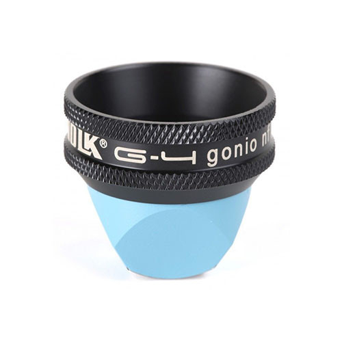 Clearance Volk VG4LNF 4 Mirror Glass Hand Held Gonio Lens, (29.5mm) Large Black Ring, No Flange-No Fluid